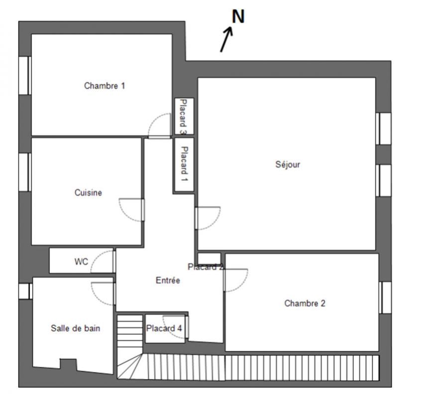 29520 Châteauneuf du Faou appartement 2 chambres 93 m² proche toutes commodités