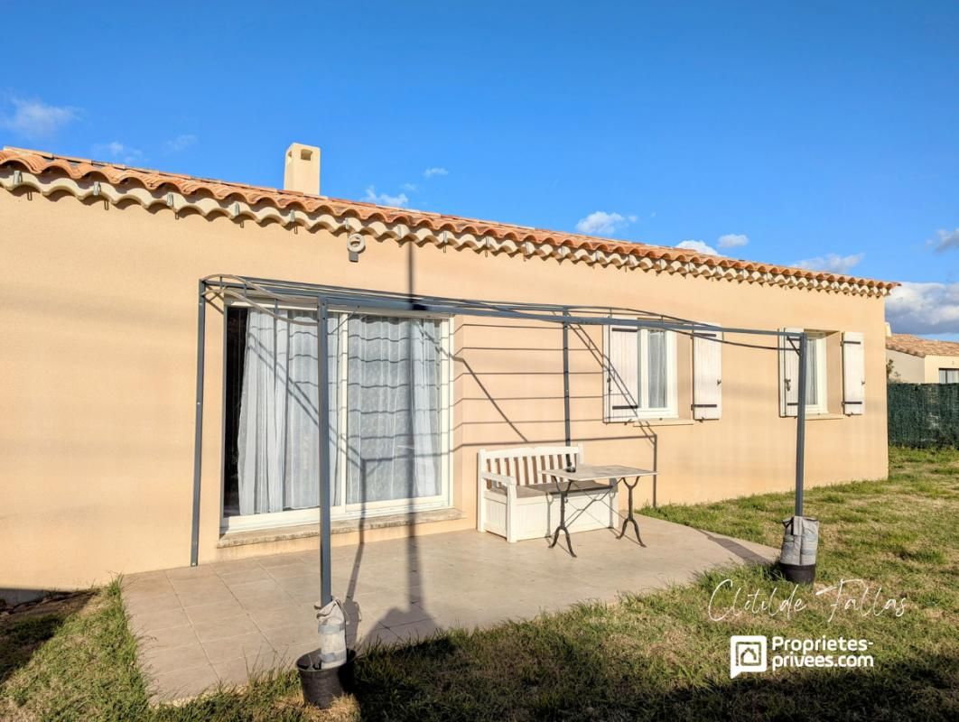 Maison récente plain-pied  3 chambres avec jardin clôturé et piscinable