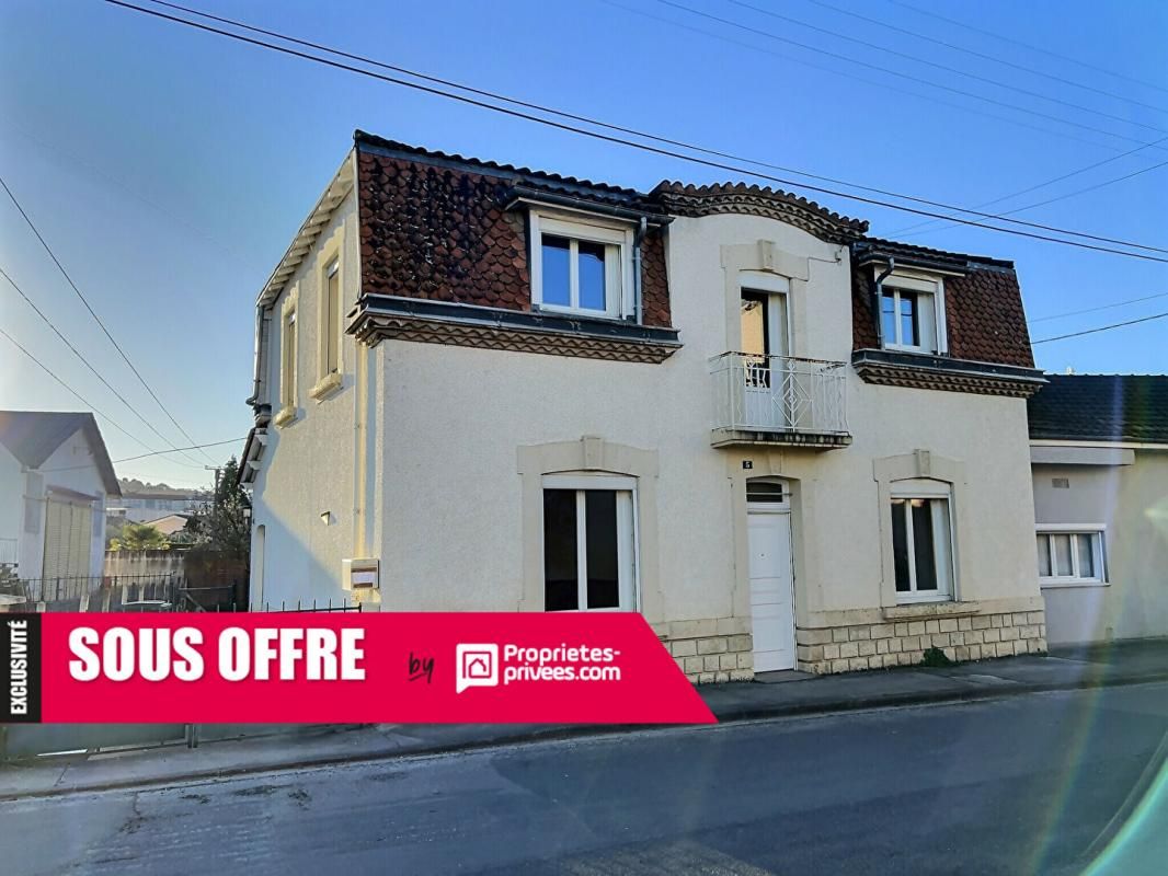Maison T5/6 d'env. 118 m² avec 4 ch. +1 bureau et jardin sur COULOUNIEIX-CHAMIERS (24660)