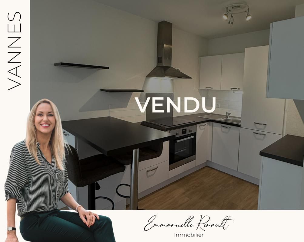 NOUVEAU - Bel appartement T2 de 41,80 m² avec terrasse, jardin et 2 places de parking Quartier CAMPEN coté VANNES