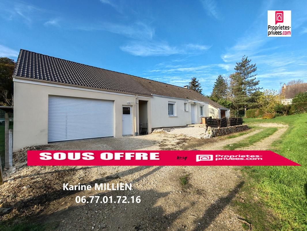 SAINT GERMAIN SUR AVRE 27320 - Maison individuelle de plain-pied - 3 chambres - 2 garages - Abris de jardin - Terrain - 207900 HAI