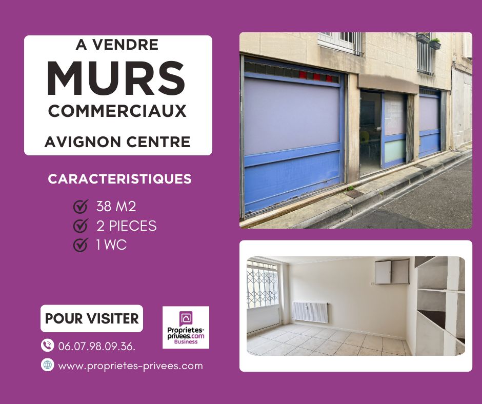 AVIGNON 84000 AVIGNON - MURS COMMERCIAUX LIBRES, LOCAL 38 m² 1