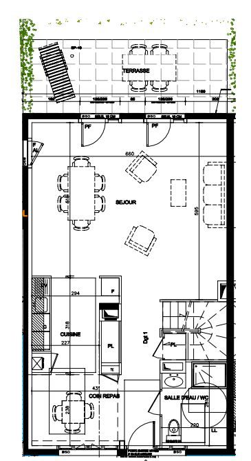 LYON-3E-ARRONDISSEMENT Appartements atypiques de style loft 69003 Lyon 4 pièce(s) 84,55m2 avec 71 M² Terrasse 4