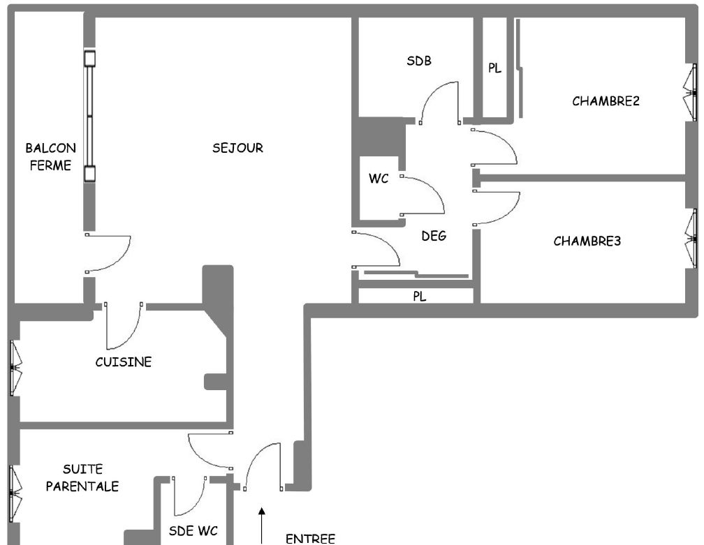 MARSEILLE-8E-ARRONDISSEMENT Appartement Marseille 4 pièce(s) 90 m2 4