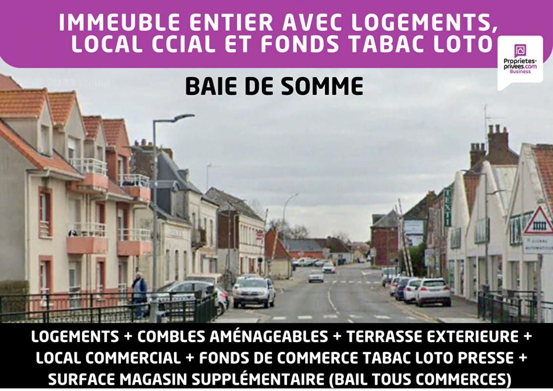 NORD ABBEVILLE - IMMEUBLE MIXTE, COMMERCE ET LOGEMENTS, centre ville