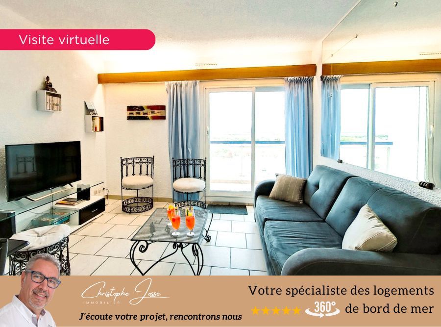 Appartement 3 pièces Terrasse parking première ligne mer