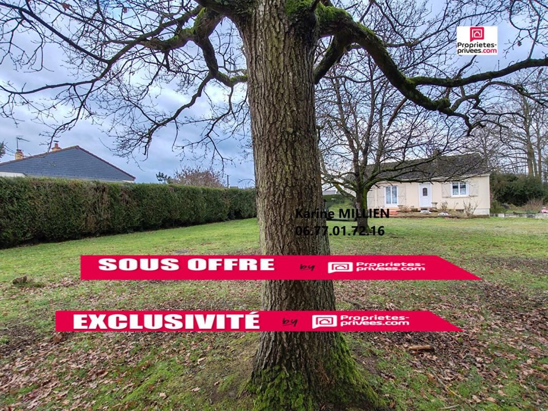 MOISVILLE 27320 Maison individuelle de plain-pied avec sous-sol total - 3 chambres - Terrain - 161000 HAI