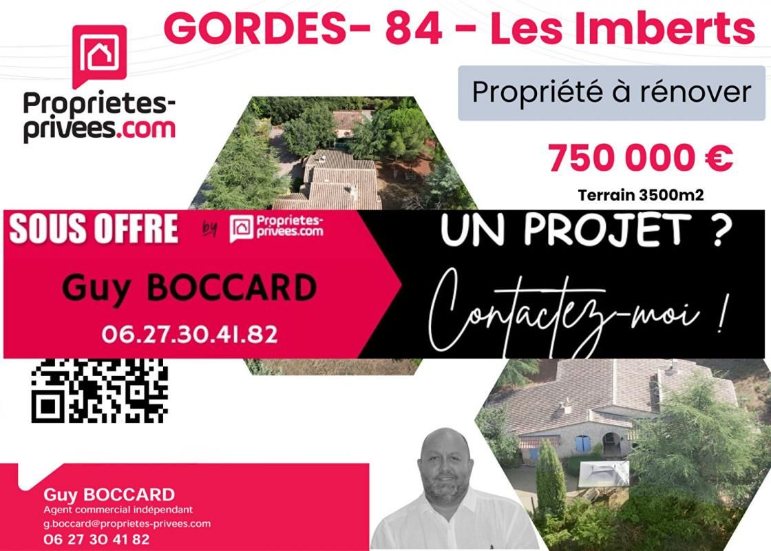 Maison Gordes 4 pièce(s) 150 m2 - Terrain 3500m2