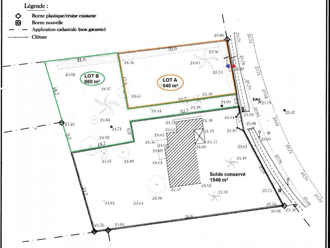MONTUSSAN TERRAIN A BATIR 540 m²  "LIBRE DE CONSTRUCTEUR" 2