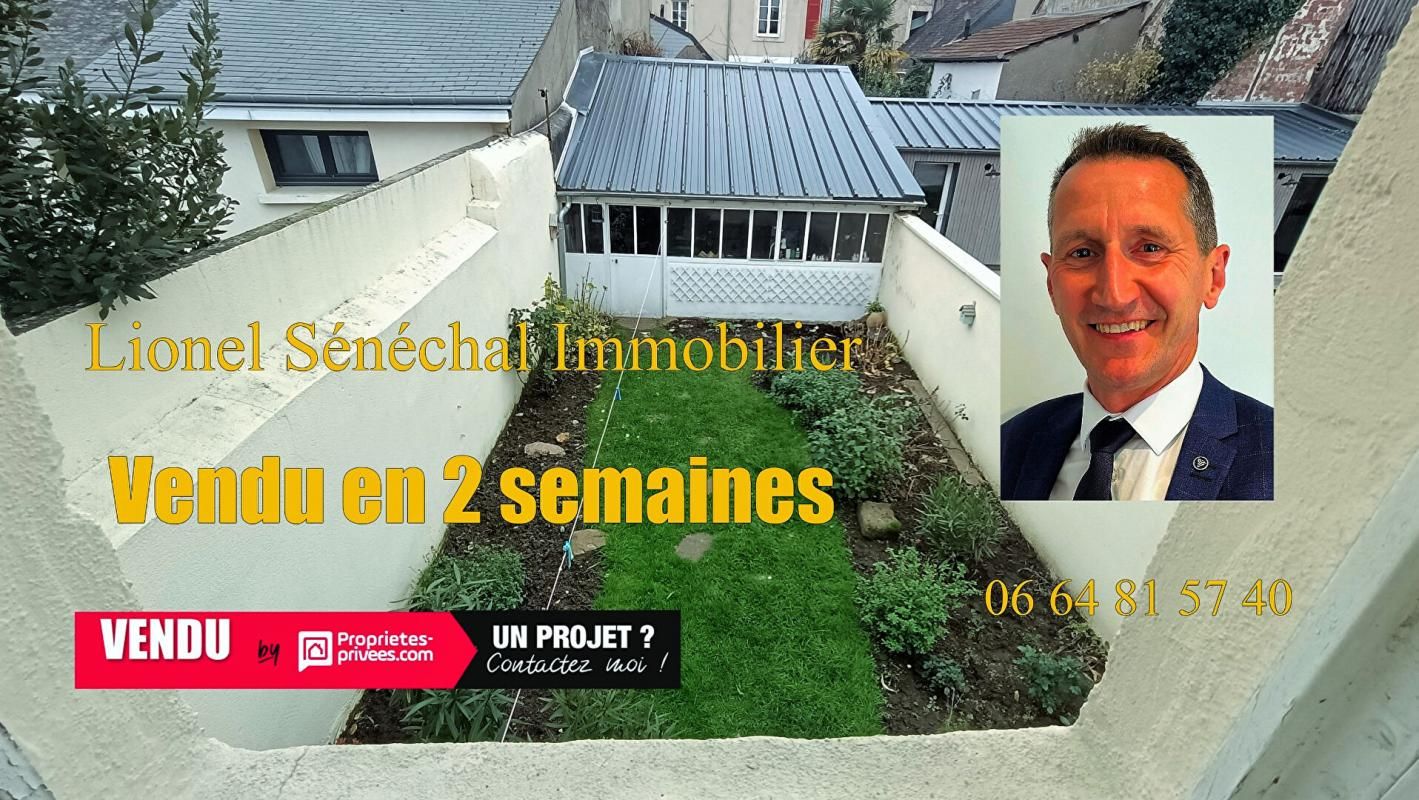 Maison de ville 8 pièces de 88 m2 avec un bel extérieur et proche du centre ville du Mans