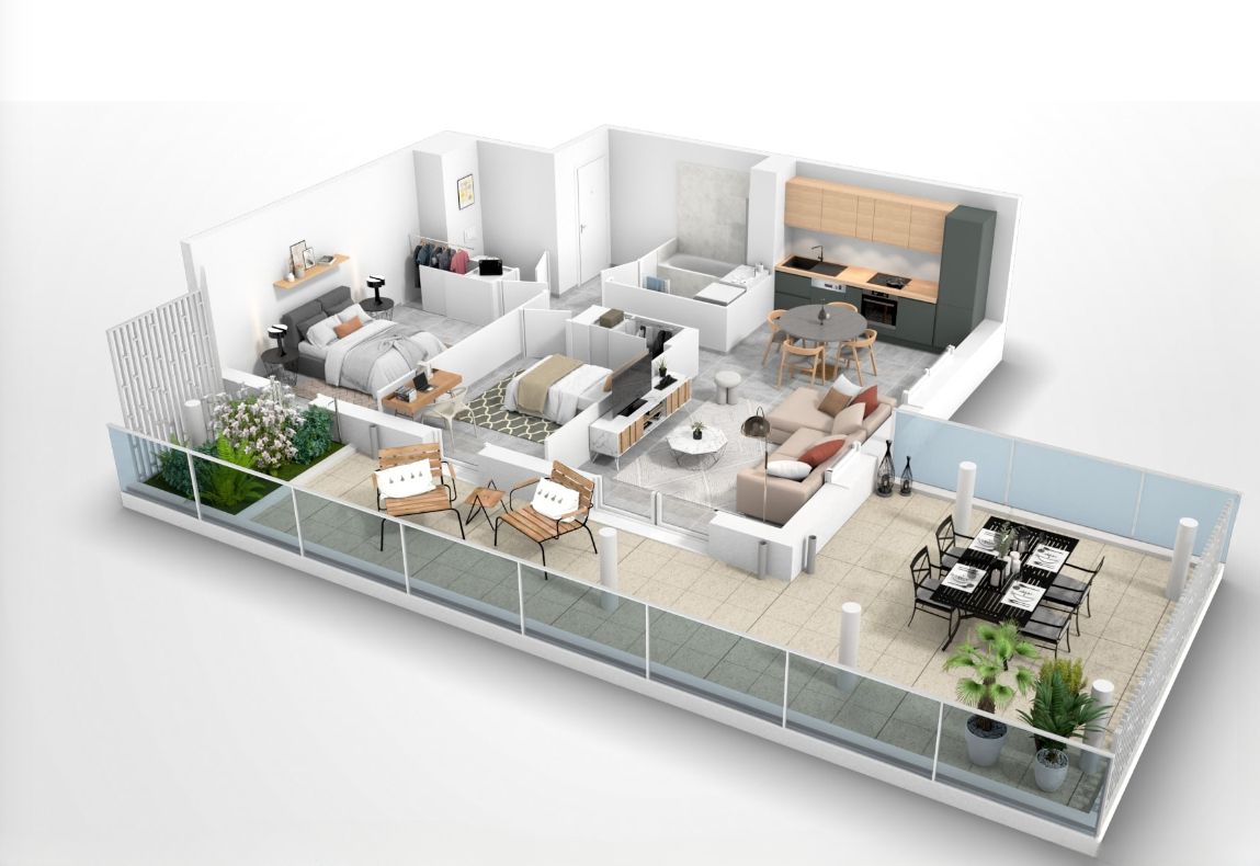 Appartement de prestige, prolongé par une somptueuse terrasse exposée plein sud-est
