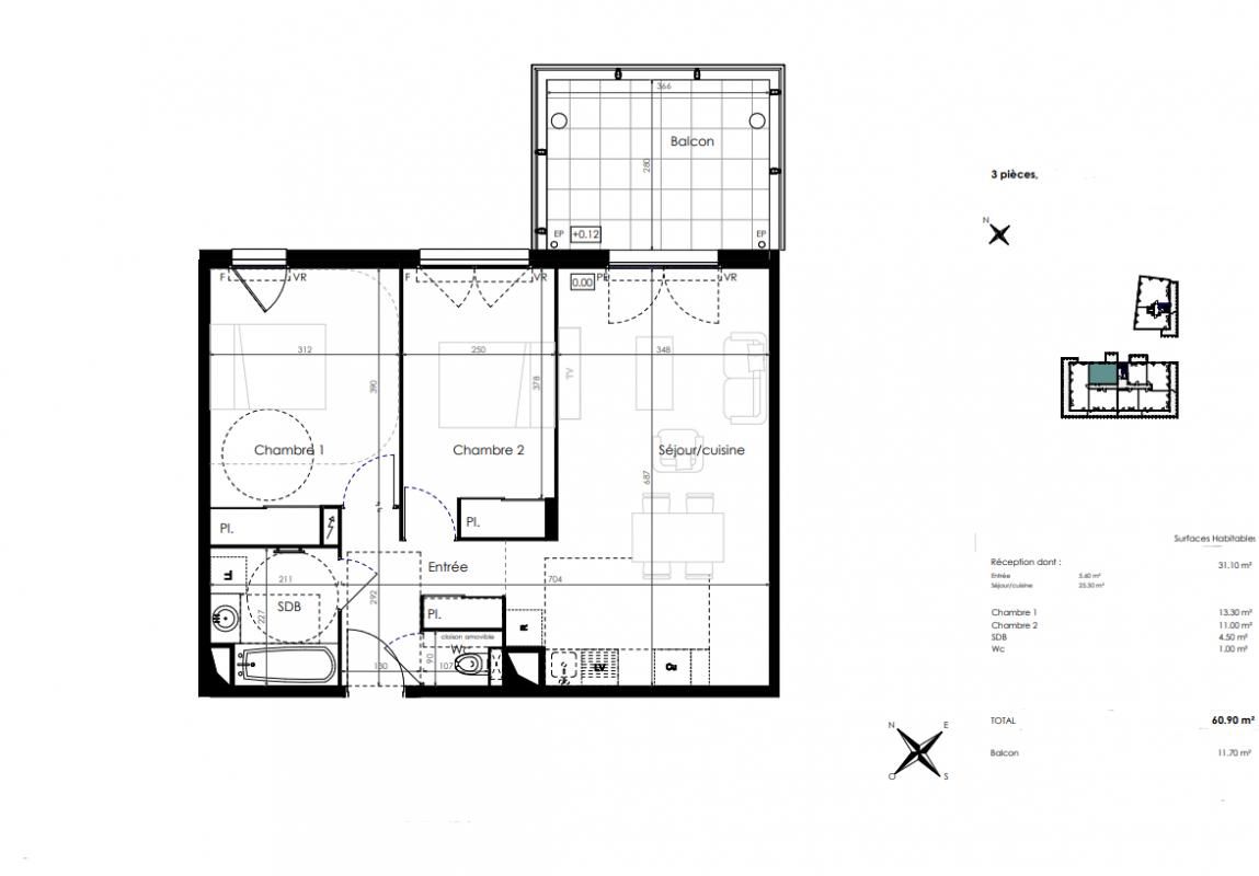 SETE Appartement T3 ? Élégance & Art de Vivre au Coeur d'un Cadre d'Exception 4