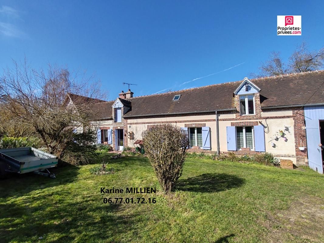 TILLIERES-SUR-AVRE TILLIERES SUR AVRE 27570 Maison individuelle de type longère - 1 étage - 3 chambres - Etage aménagé - Chalet en bois - Terrain - 228000  HAI 3