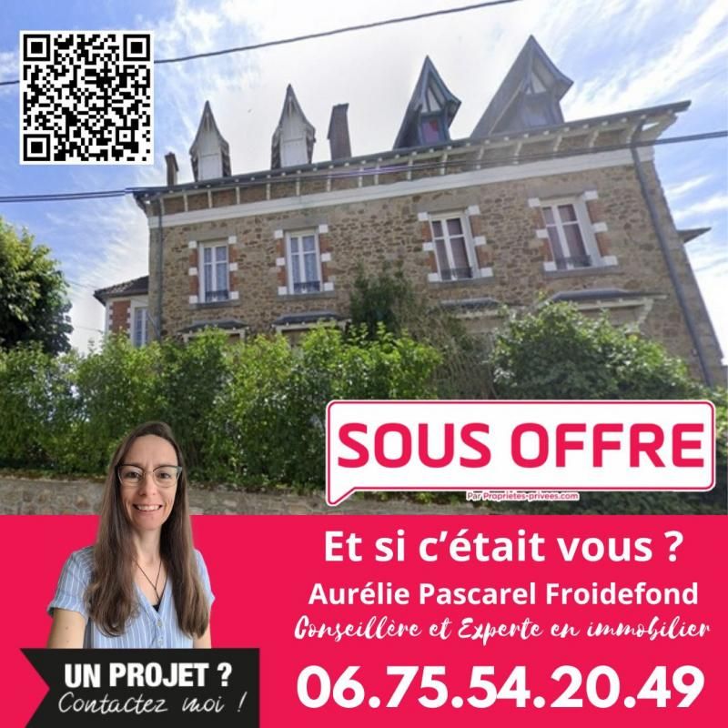 SOUS OFFRE - Belle maison bourgeoise belle époque _ 11 pièces, 240m² (poss. 4 apts), GARAGE, JARDIN CLOS de 520m²