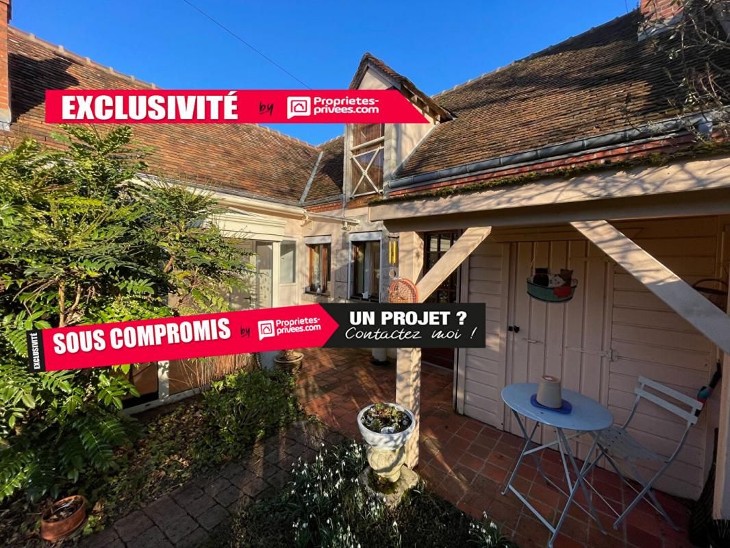 Exclusivité - Maison en centre ville de Châteauneuf Sur Loire avec 2 chambres et jardinet à 2 pas du parc et des commerces