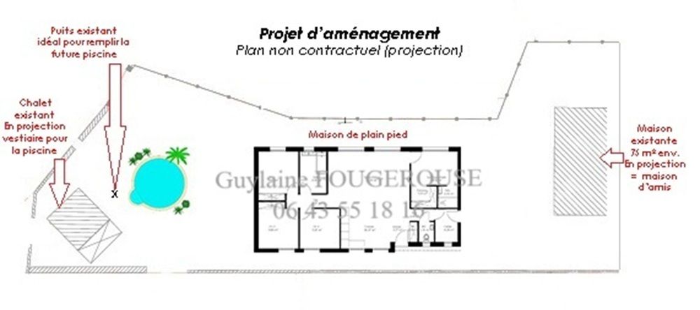 EMPLACEMENT N°1 TERRAIN AVEC MAISON ET CHALET