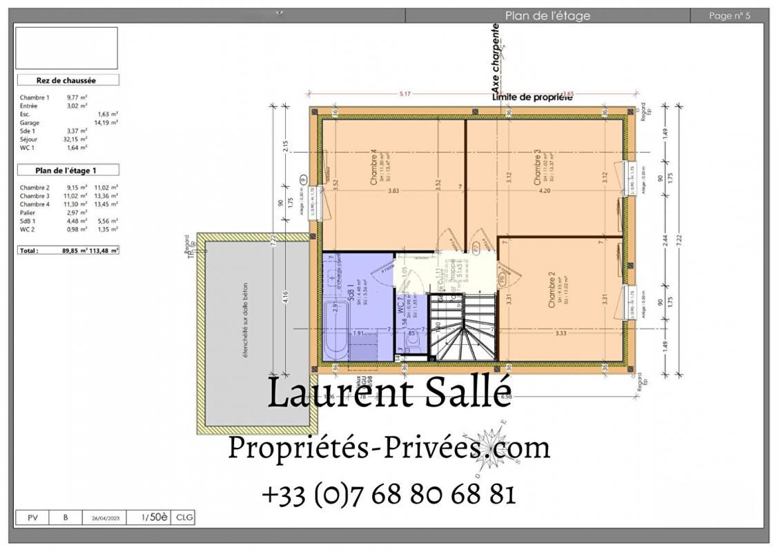 SARZEAU Maison 5 pièce(s) 89 m2 3