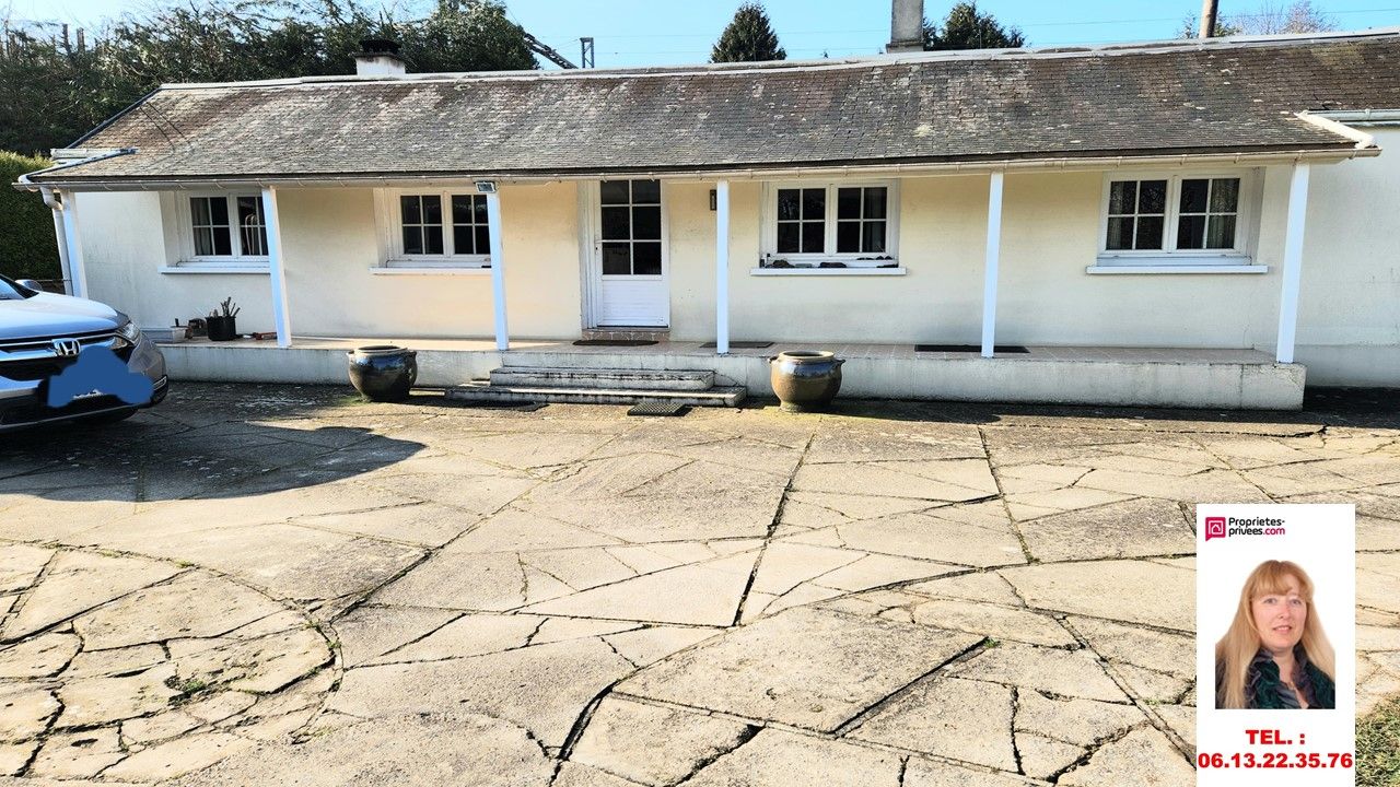 VERNON Vernon proche - Maison d'habitation de plain pied de 70 m2 avec accès privatif à la Seine (30 m2) - 2 chambres - sur terrain plat de 2.316 m3 et bâtiments- Prix : 217.000 2