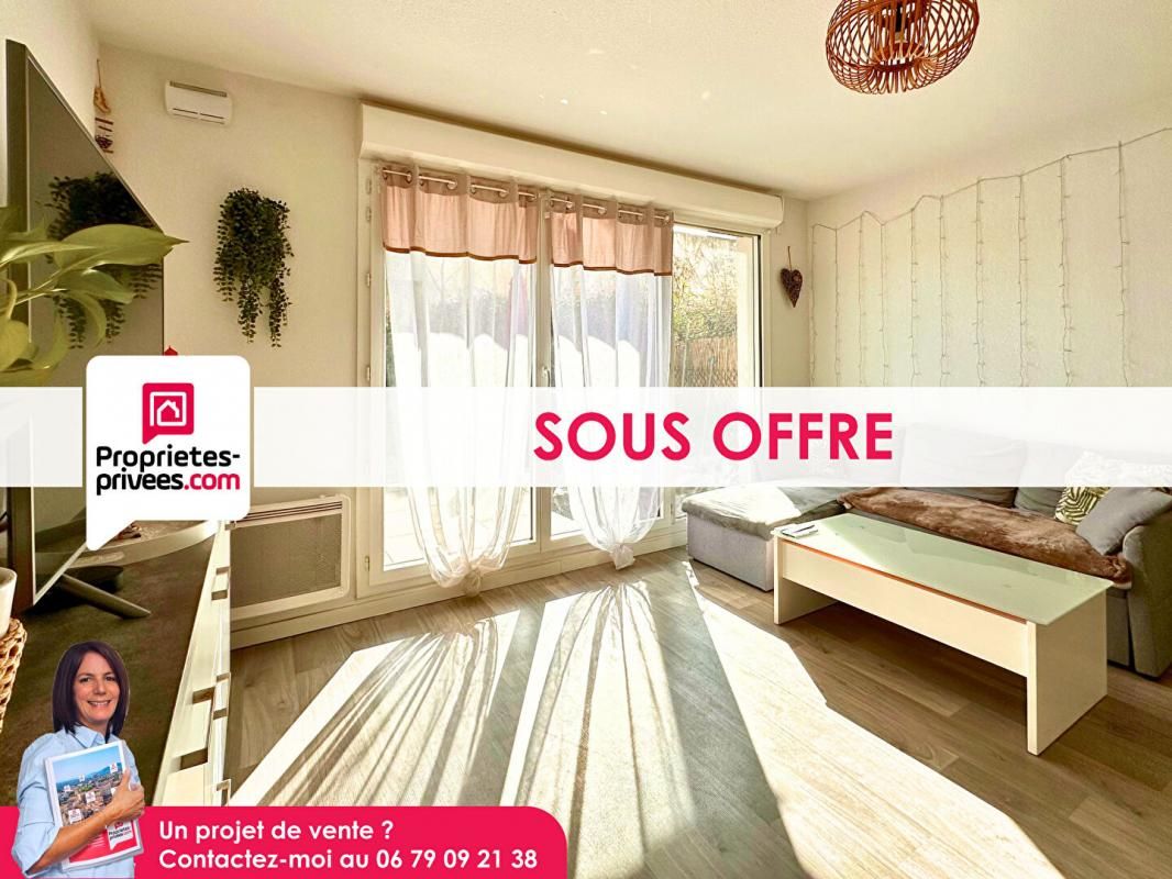 Appartement 2 pièces rez de jardin avec parking privatif