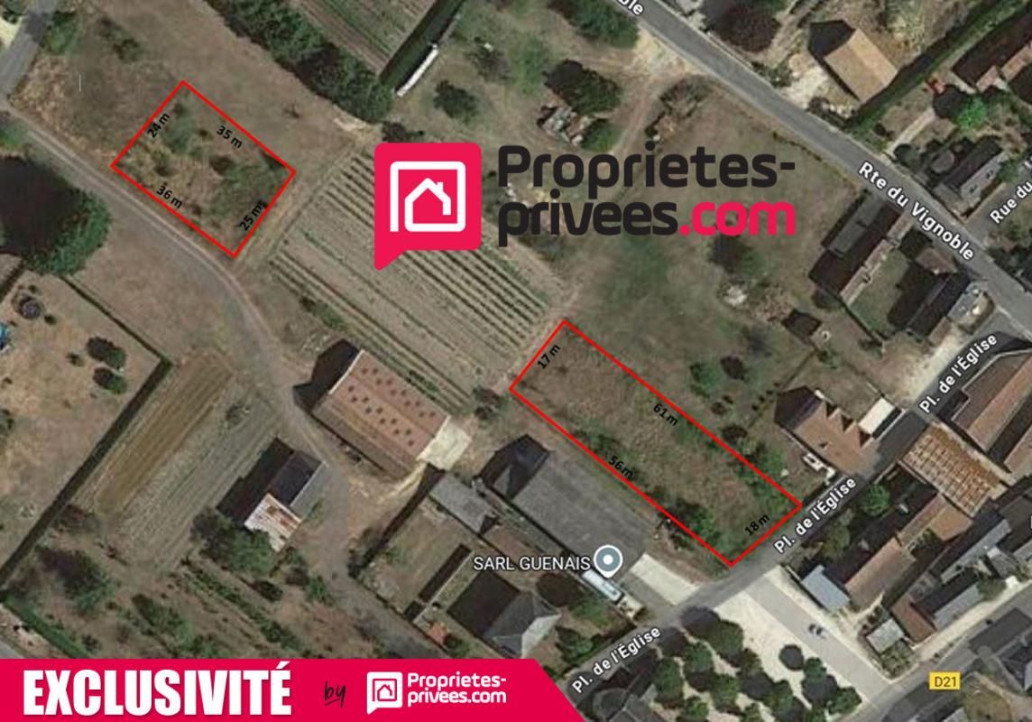 Terrain constructible de 1960 m2 à Choussy 41700