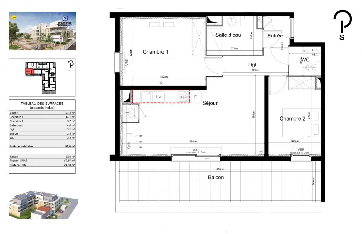 SAUVIAN Appartement récent de 60 m², exposé Sud, lumineux et sécurisé 2