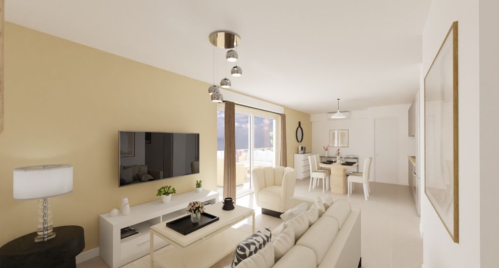 SAUVIAN Appartement récent dernier étage, lumineux, de 65 m², avec spacieuse terrasse exposé Sud 4