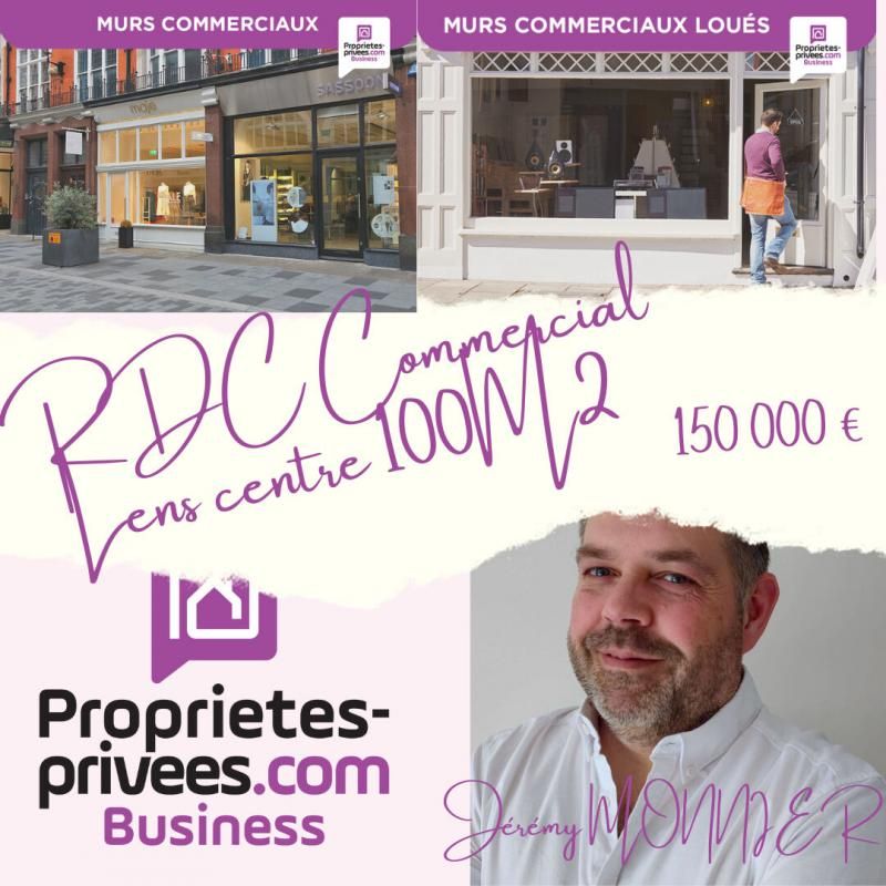 LENS 62300 LENS - MURS COMMERCIAUX LOUES, LOCAL 100 M² 2