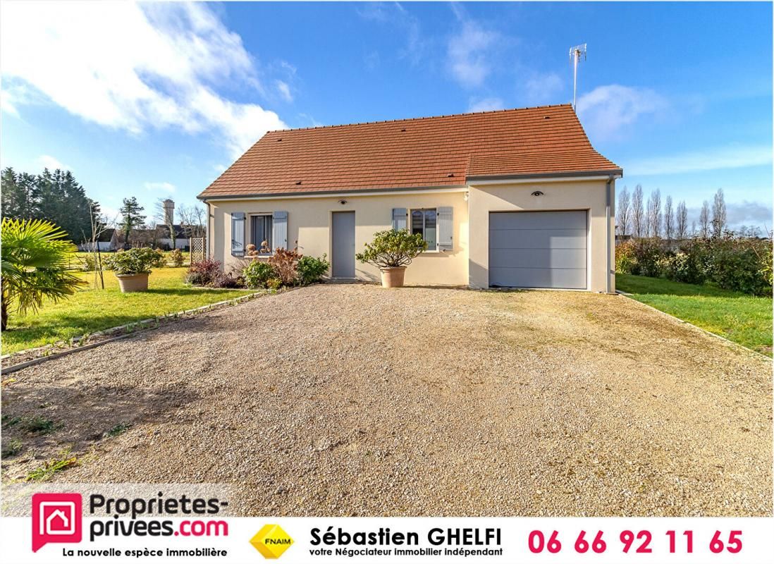 belle maison de plain-pied avec 2 chambres-cellier-garage-terrasse-jardin