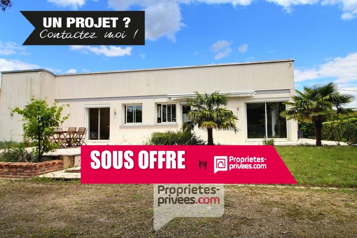 A VENDRE MAISON d'ARCHITECTE 130 m2 environ, TERRASSES, sous-sol total, parc arboré