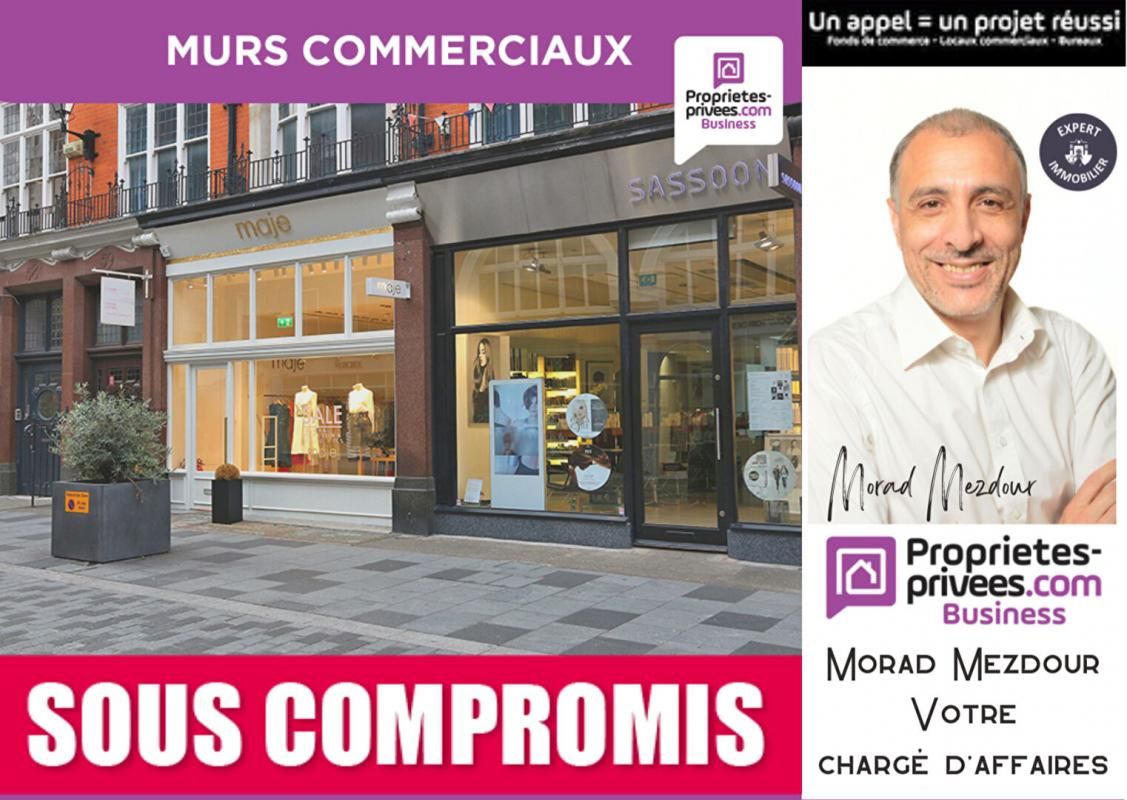59000 LILLE - Murs commerciaux 55 m2 avec cave 20 m2