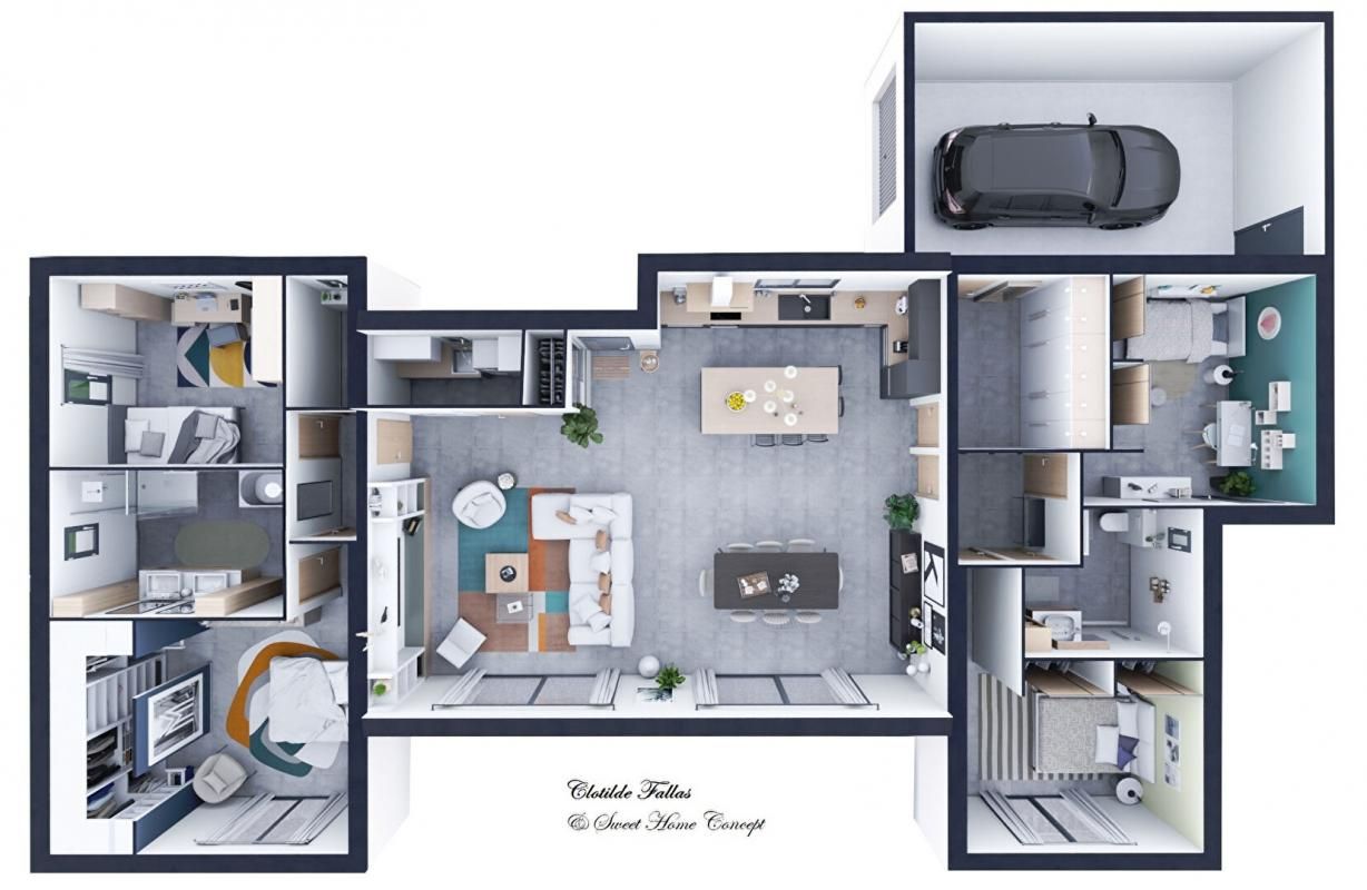 MORNAS Villa à terminer - 160 m² habitables avec garage, sur les hauteurs de Mornas 3