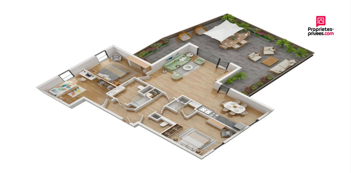 STRASBOURG STRASBOURG 67100 QUARTIER NEUDORF - Duplex 4 pièces, 98 m2, R+3 4