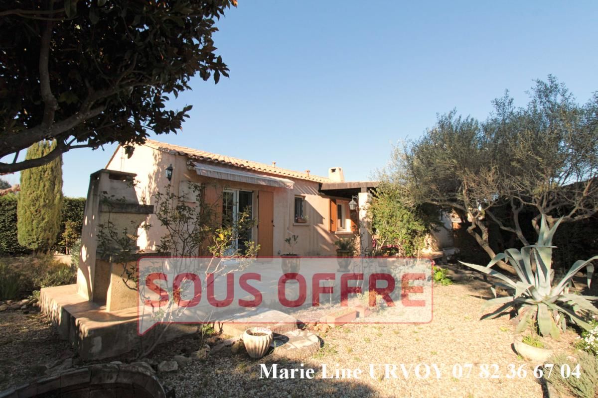 Graveson 13690 - Maison de plain pieds 73 m² - 2 chambres - atelier - garage - jardin
