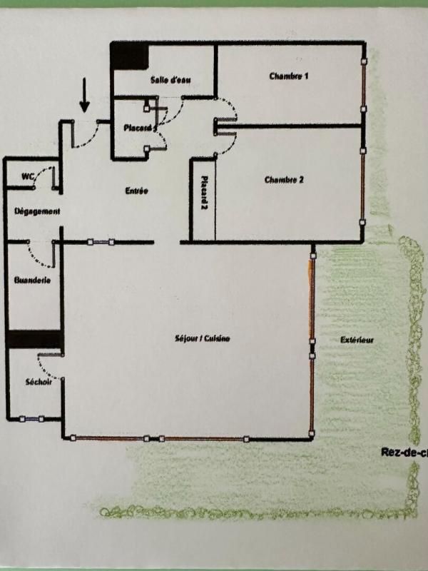 Appartement T3 rénové avec terrasse et parking