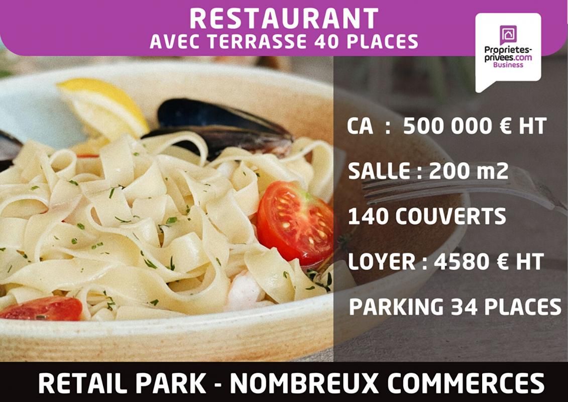 LE TREPORT SECTEUR LE TREPORT - Restaurant 140 couverts, grande terrasse, ZAC 3
