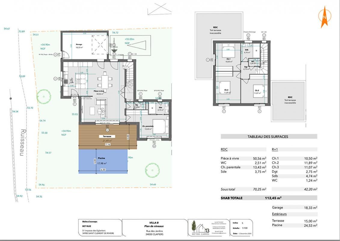 CLAPIERS Terrain constructible à Clapiers 327 m2 3