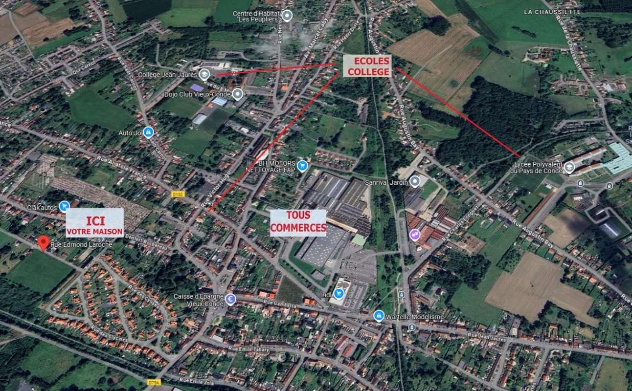 Terrain Vieux Conde 740m2