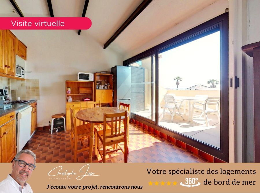 PORT LEUCATE Maison plein sud terrasse parking vue mer 4