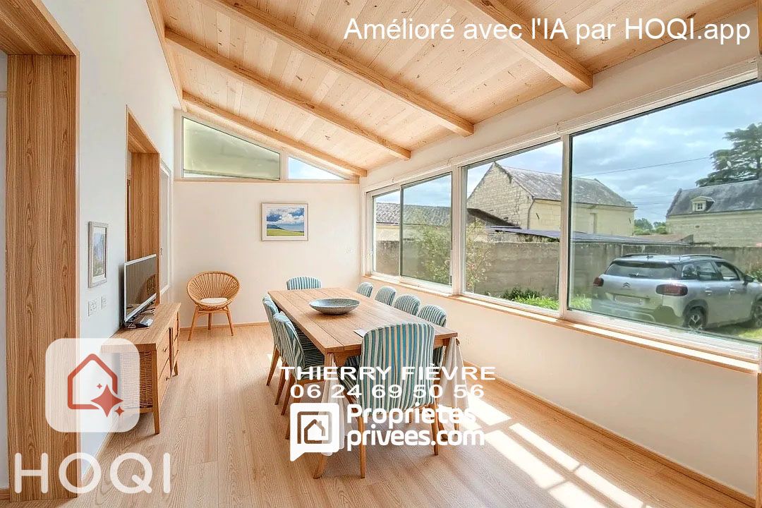 BEAUMONT-EN-VERON Beaumont En Véron 37420 Maison de 5 pièces (3 chambres) sur un terrain de 1082 m2 avec véranda, jardin et dépendances 1