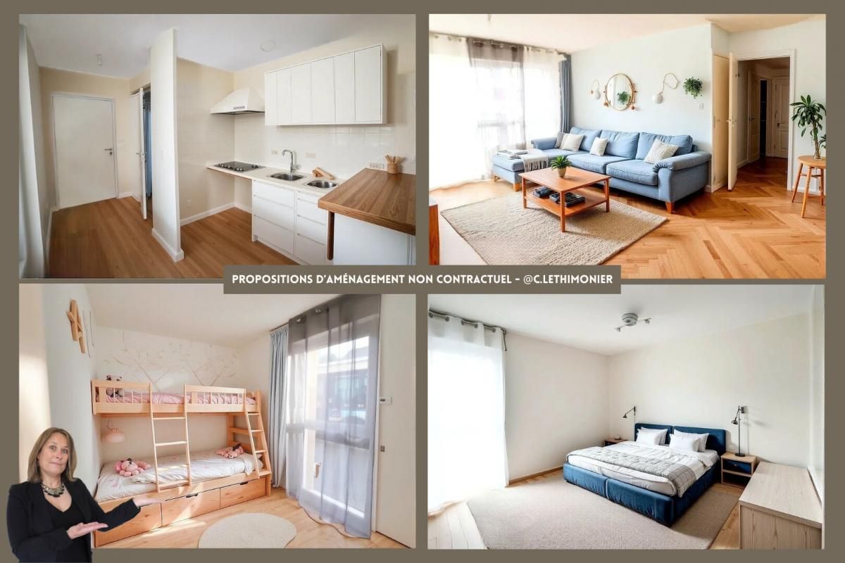 RENNES Appartement Rennes - 3 pièces - 57.21 m2 + Place Parking en sous-sol + Cave 4