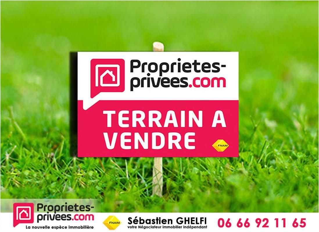 proche de Contres 41700 beau terrain d'environ 600 m² avec belle façade