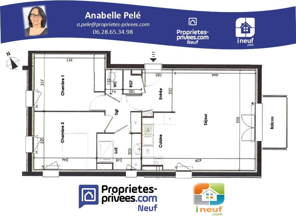 NOTRE-DAME-DE-MONTS Appartement Notre Dame De Monts 69 m2 2