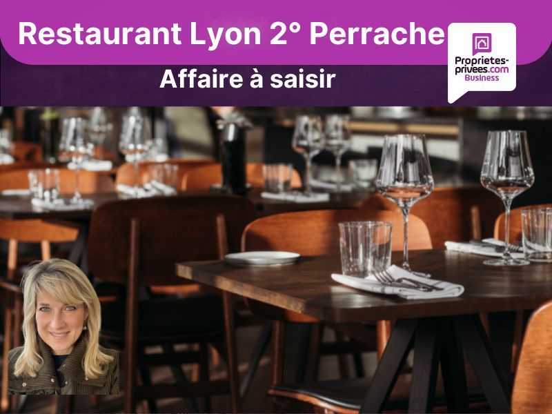 69002 LYON - Restaurant 60 couverts, Terrasse 30 places
