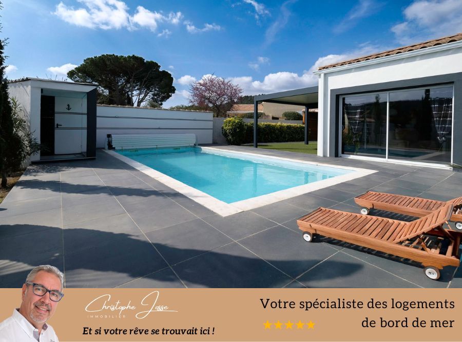 ROQUEFORT-DES-CORBIERES Villa plain-pied 4 faces avec piscine 2