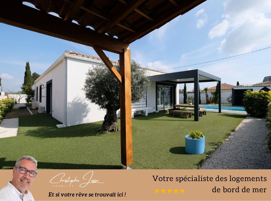 ROQUEFORT-DES-CORBIERES Villa plain-pied 4 faces avec piscine 4