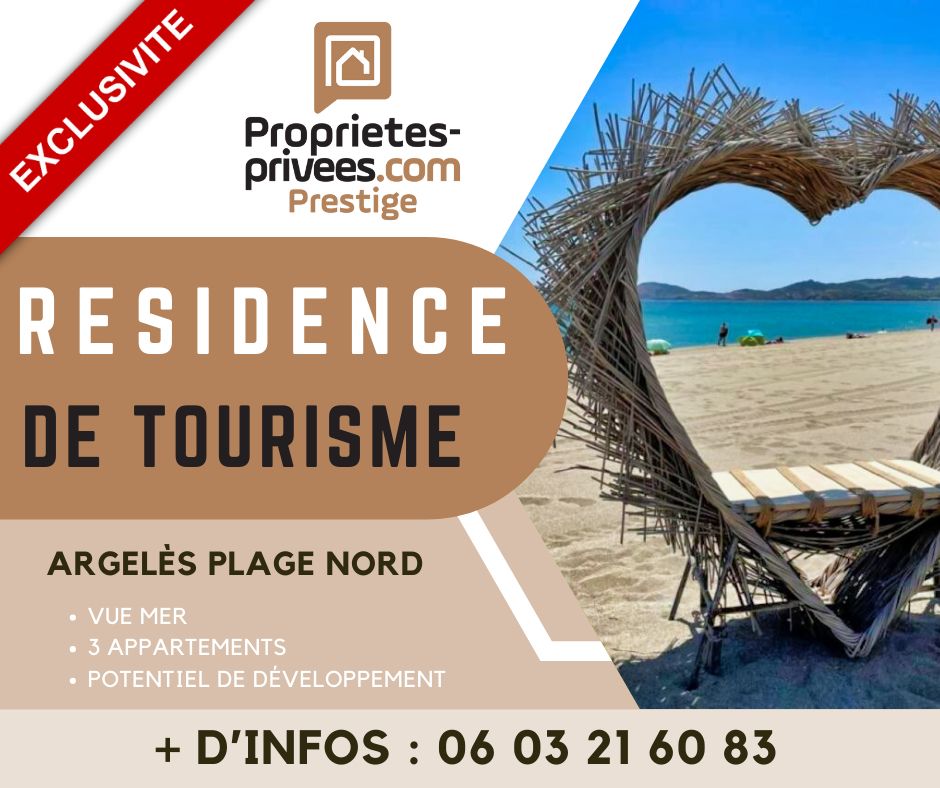 Immeuble de rapport Vue Mer - 3 appartements - Argelès Plage 155 m²