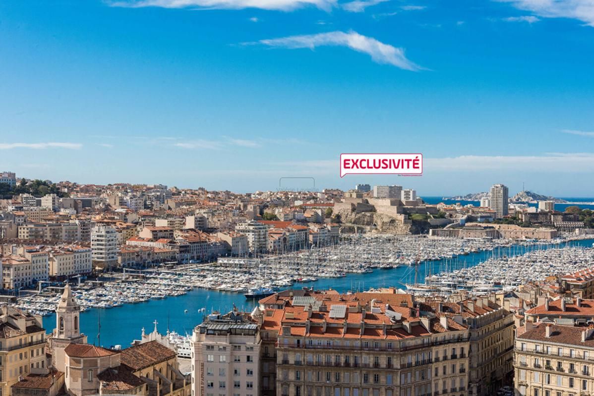 MARSEILLE (13001) BOURSE - VIEUX-PORT - Exclusivité - Type 3/4 - 88 m2 - APPARTEMENT D'ARCHITECTE - VUE IMPRENABLE