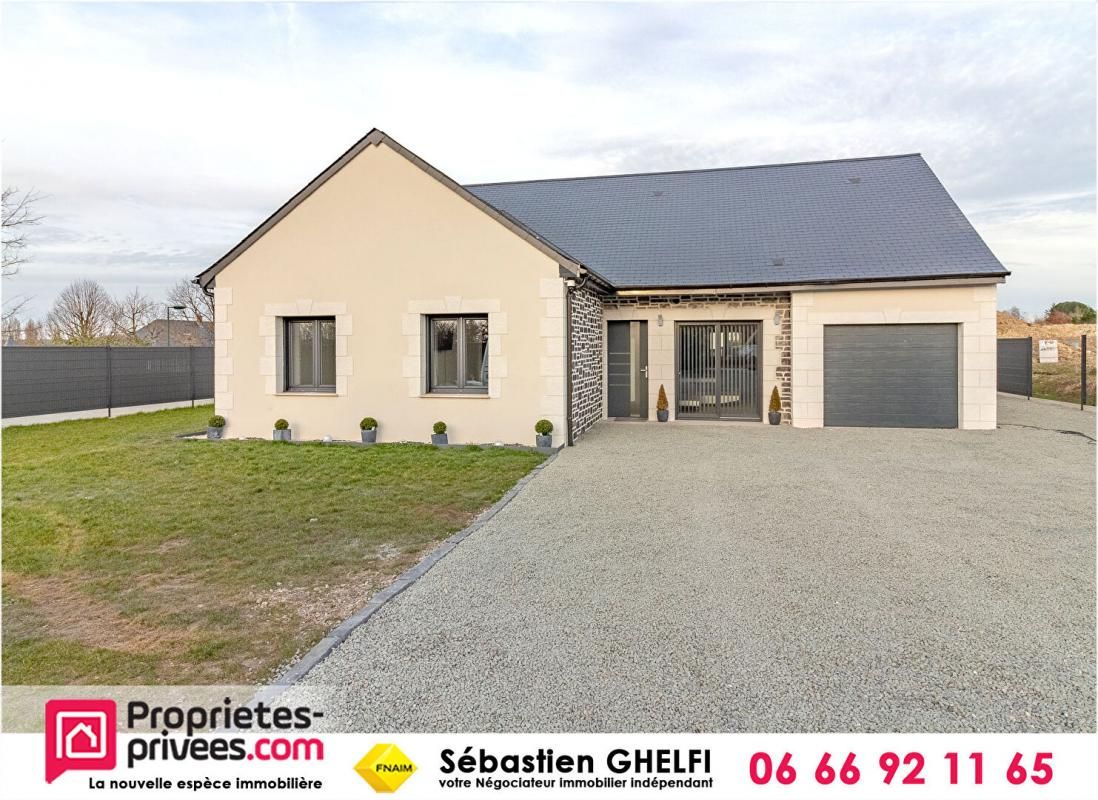 belle maison de plainpied -avec 3 chambres-cellier-gararge-parcelle de 780m²