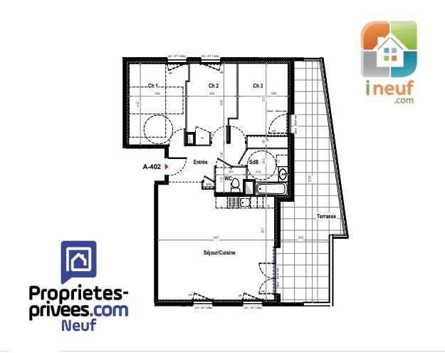 BELLEVILLE Appartement Belleville En Beaujolais 4 pièce(s) 82 m2 3