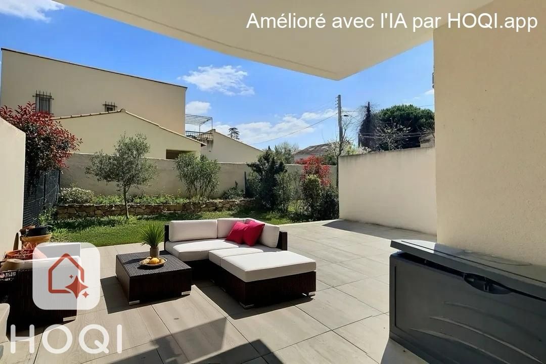 Appartement Marseille 13012 MONTOLIVET T2 de 36 m2 avec grand jardin A LOUER